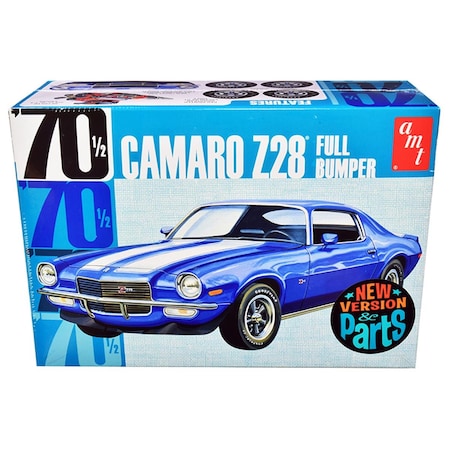 Amt 1-25 Scale Skill 2 1970 0.5 Chevrolet Camaro Z28 Full Bumper Diecast Model Car Kit AMT1155